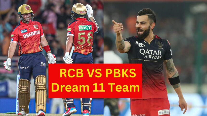 PBKS vs RCB Dream 11 Prediction