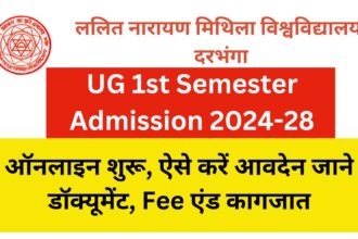 LNMU Ug Admission Online Form 2024-28